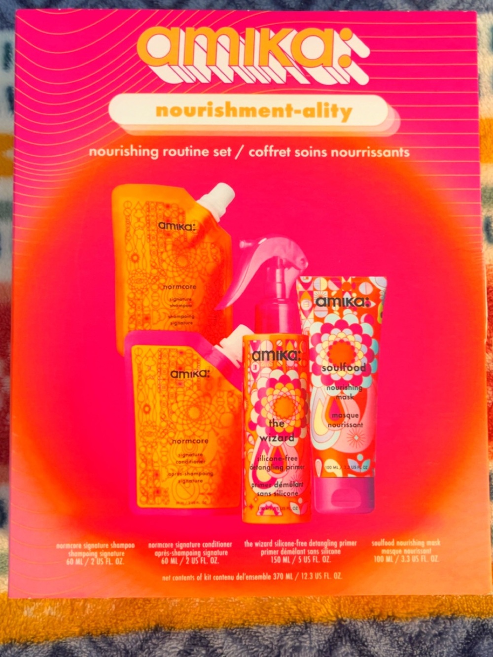 amika Nourishment-Ality Bath & Body Set - Pink